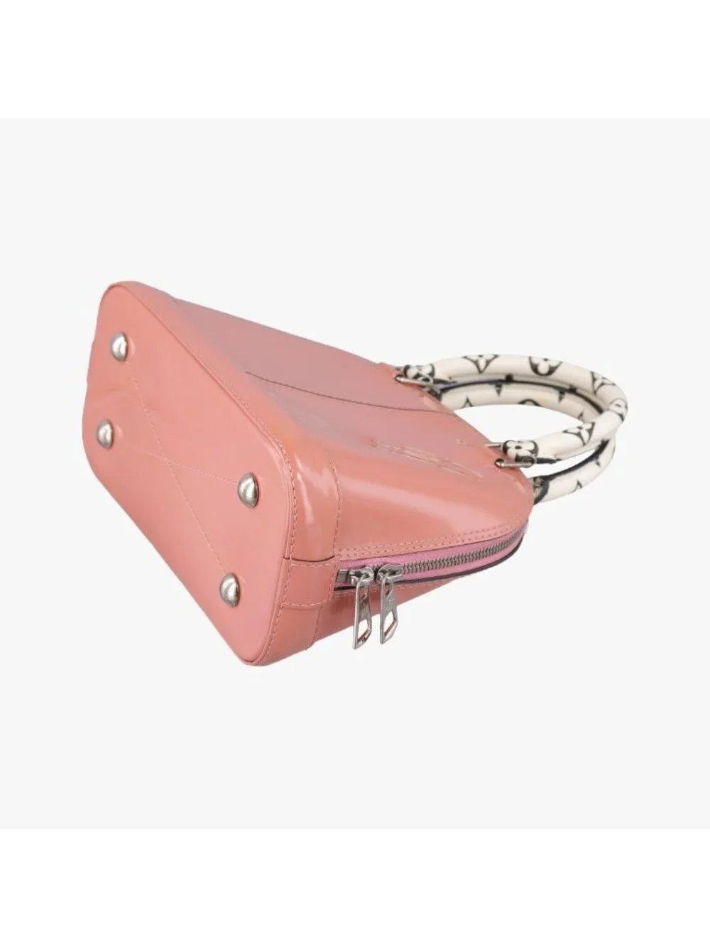 Louis Vuitton Alma BB Rose Belleline Vernis Handbag